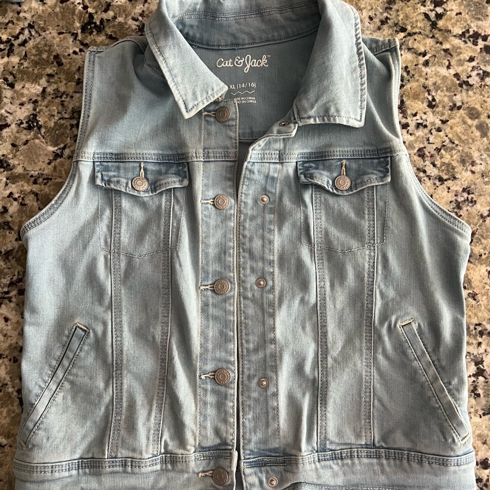 Cat & Jack denim vest